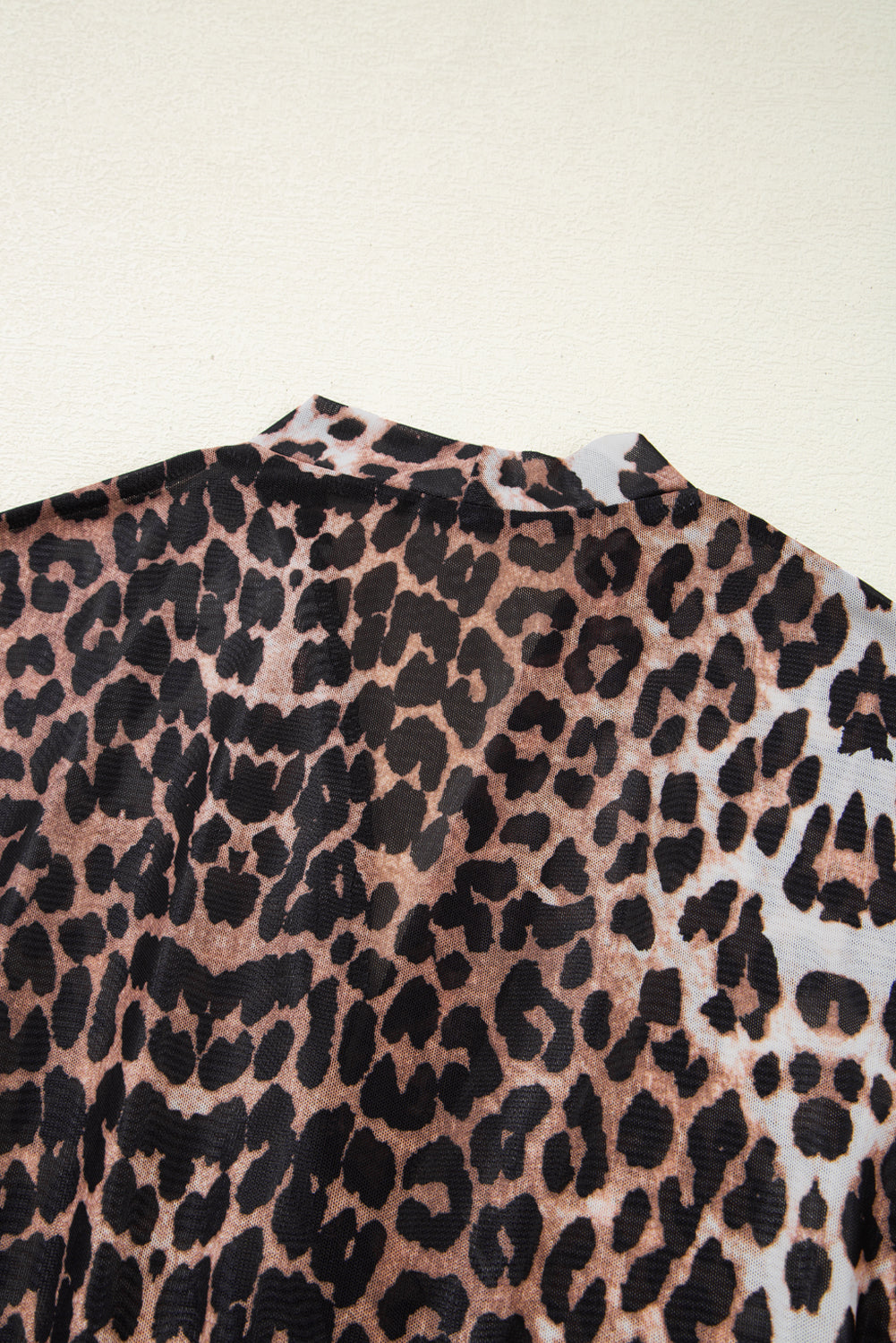 Black Leopard Wrapped V Neck Short Sleeve T Shirt