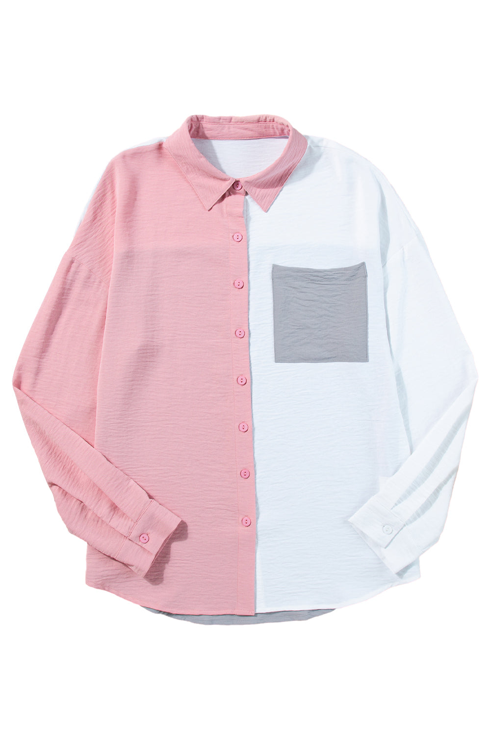 Black Crinkle Pocket Half Sleeve Shirt