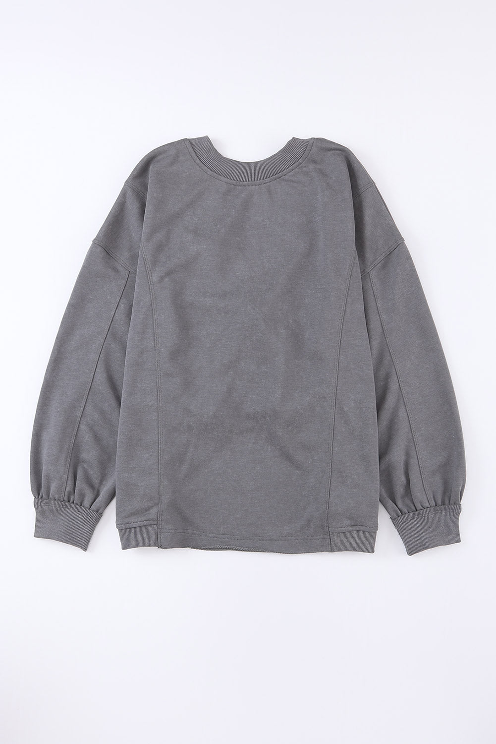 Gray Twist Butterfly Oversized Sweatshirt