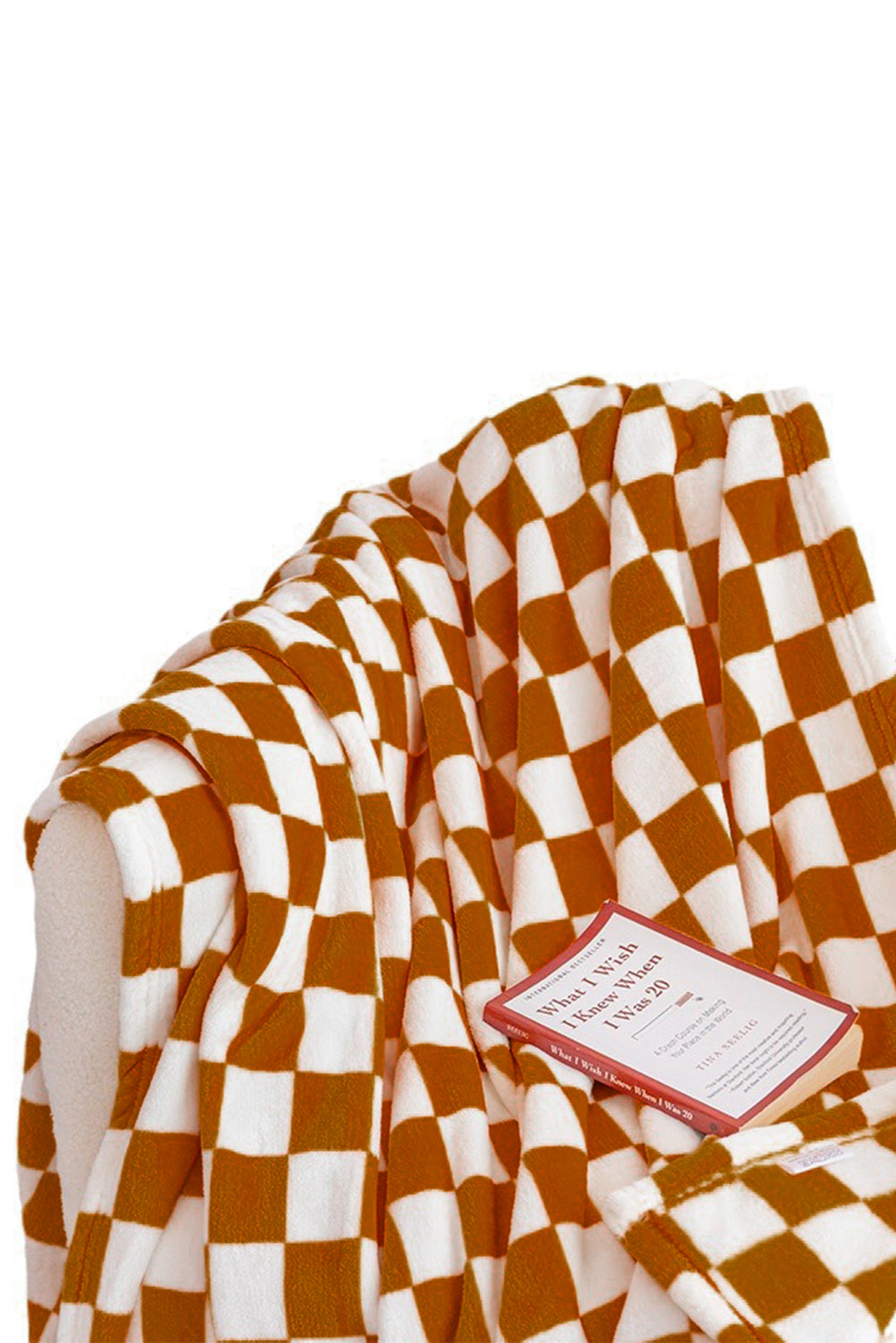 Color black Checkerboard Printed Soft Throw Blanket 120*200cm